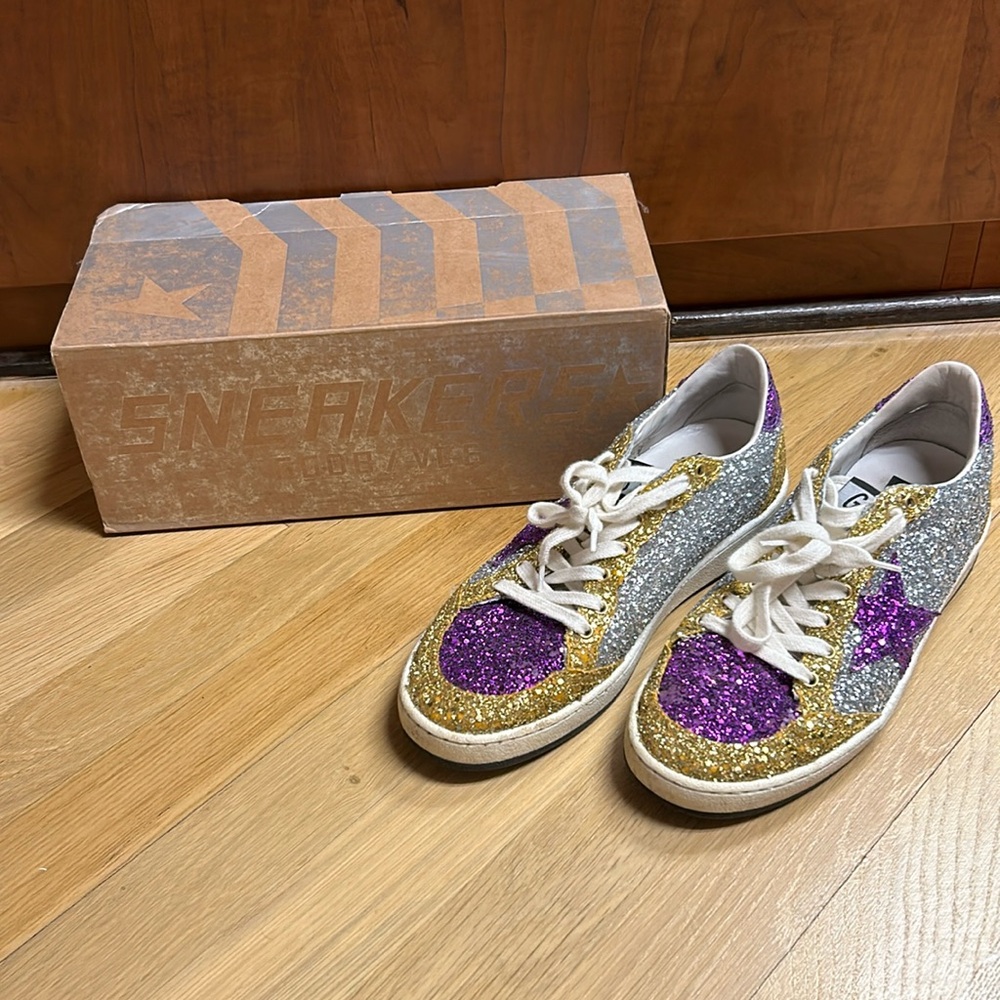 Rare Glitter Golden Goose Ballstar Sneakers 37